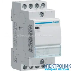 Контактор Hager ESC425 – 230В/25A, 4НО