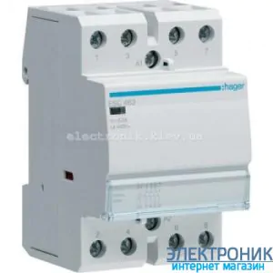 Контактор Hager ESC463 - 230В/63A, 4НО