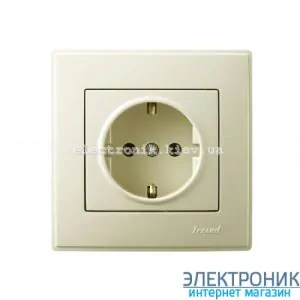 LESYA КРЕМ Розетка із заземленням