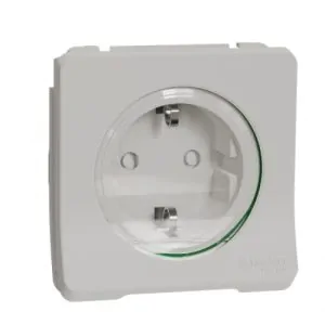 Механізм розетки із заземленнямм та шторками IP55, білий Mureva Styl Schneider Electric MUR39134
