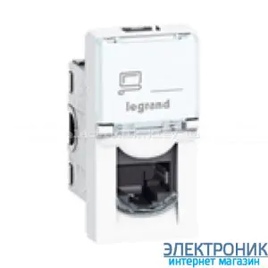 Механізм розетки RJ45 кат.5е UTP 1м LCS, 8 к., Mosaic