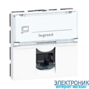 Механізм розетки RJ45 кат.5е UTP 2м LCS, 8 к., Mosaic