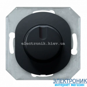Механізм світлорегулятор для LED, 100Вт, Aling-Conel EON, чорний матовий
