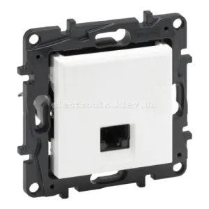 NILOE STEP Розетка інформаційна RJ45 CAT5e UTP, колір білий