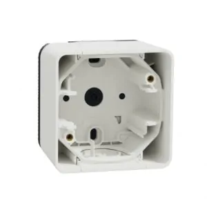 Одномісний бокс для поверхневого монтажу IP55, білий Mureva Styl Schneider Electric MUR39911