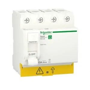 Пристрій захисного відключення (ПЗВ) RESI9 Schneider Electric 63 A, 30 мA, 4P, тип А