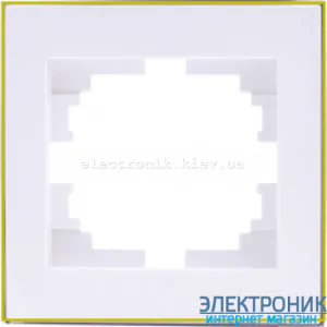 RAIN Рамка 1-а біла зі вставкою золото