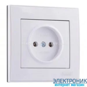 RAIN Розетка без заземлення біла
