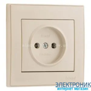 RAIN Розетка без заземлення крем