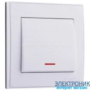 RAIN Вимикач з підсвічуванням білий