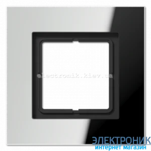 Рамка 1-а LS PLUS хром метал