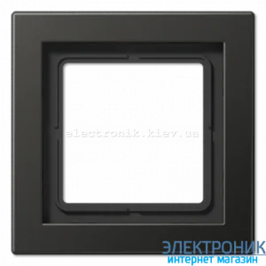 Рамка 1-а LS990 Design антрацит метал
