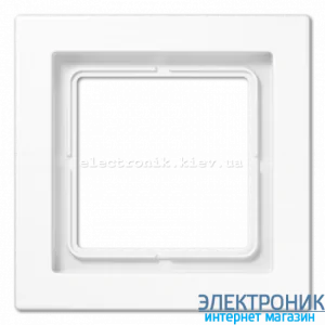 Рамка 1-а LS990 Design білий пластик