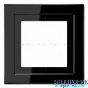 Рамка 1-а LS990 Design чорний пластик