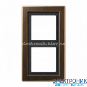 Рамка 2-а LS990 Design антична латунь метал