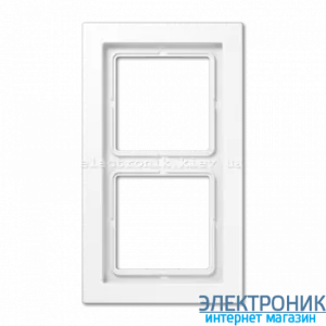 Рамка 2-а LS990 Design білий пластик