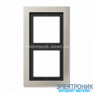 Рамка 2-а LS990 Design нержавіюча сталь метал
