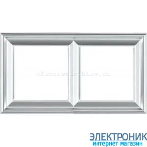 Рамка 2 пост цт. алюміній Jung Eco Profi Deco