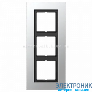 Рамка 3-а LS PLUS алюмінієвий метал