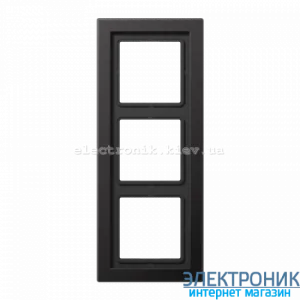 Рамка 3-а LS990 Design алюміній дарк метал