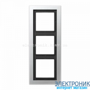Рамка 3-а LS990 Design алюмінієвий метал