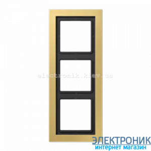 Рамка 3 LS990 Design класична латунь метал