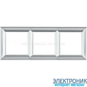 Рамка 3 пост цт. алюміній Jung Eco Profi Deco