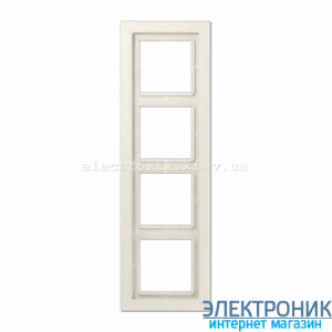 Рамка 4-а LS990 Design крем пластик