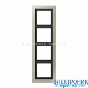 Рамка 4-а LS990 Design нержавіюча сталь метал