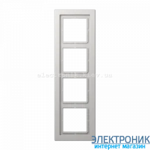 Рамка 4-а LS990 Design світло-сірий пластик
