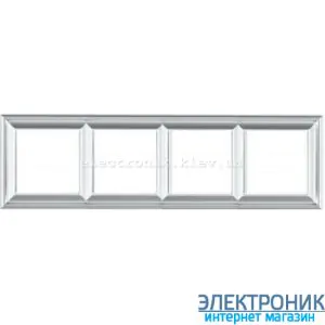 Рамка 4 пост цт. алюміній Jung Eco Profi Deco