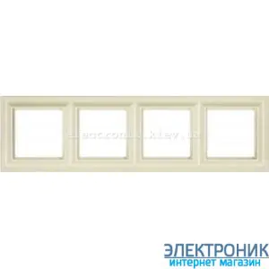 Рамка 4 пост цт. слонова кістка Jung Eco Profi Deco