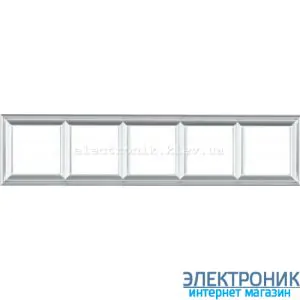 Рамка 5 пост цт. алюміній Jung Eco Profi Deco