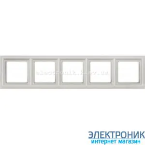 Рамка 5 пост цт. білий Jung Eco Profi Deco