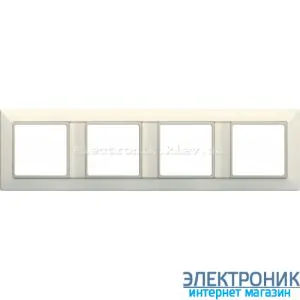 Рамка четверна Jung Eco Profi Слонова кістка