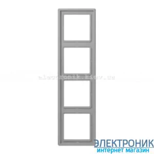 Рамка чотиримісна JUNG LS990 світло-сірий