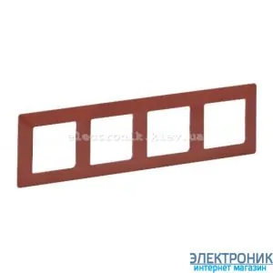 Рамка чотирипостова Legrand Valena Life (теракота)