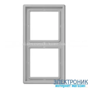 Рамка двомісна JUNG LS990 світло-сірий