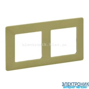 Рамка двопостова Legrand Valena Life (лайм)