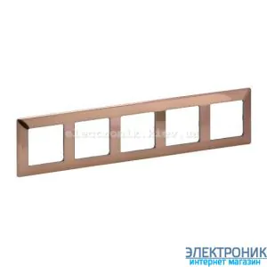Рамка п'ятипостова Legrand Valena Life (мідь)