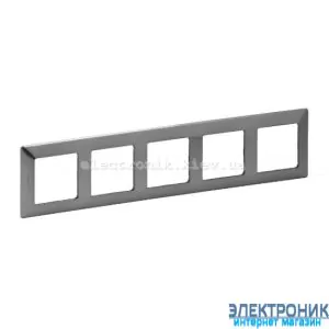 Рамка п'ятипостова Legrand Valena Life (Сталь)