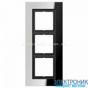 Рамка третя LS PLUS хром метал