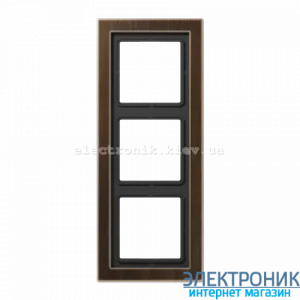 Рамка третя LS990 Design антична латунь метал