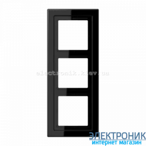 Рамка третя LS990 Design чорний пластик