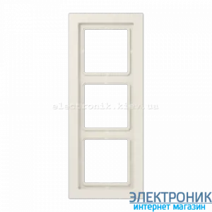 Рамка третя LS990 Design крем пластик