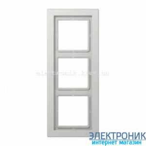 Рамка третя LS990 Design світло-сірий пластик