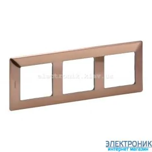 Рамка трипостова Legrand Valena Life (мідь)