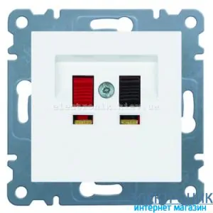Розетка акустична Hager Lumina2 білий