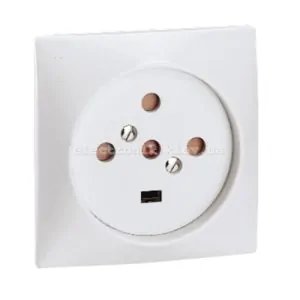 Розетка для електроплит 20A, 3 фази, Legrand, слонова кістка