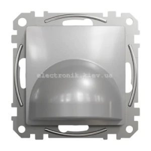 Розетка для виведення кабелю колір алюмінію Sedna Design